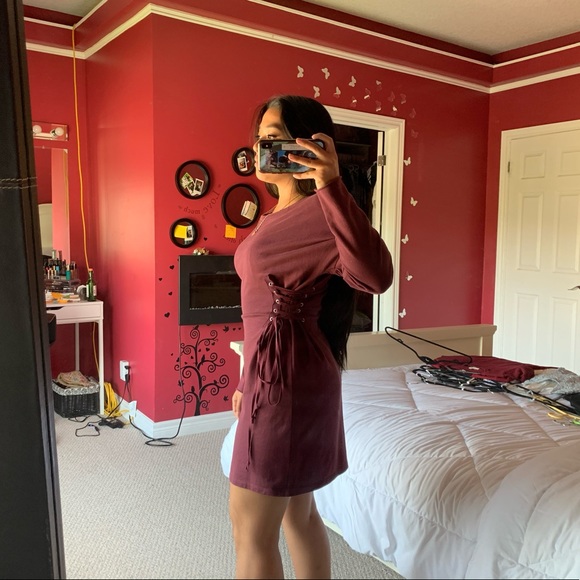 *SOLD* 🦋2/$50🦋 Burgundy Urban OutfittersDress - Picture 3 of 4